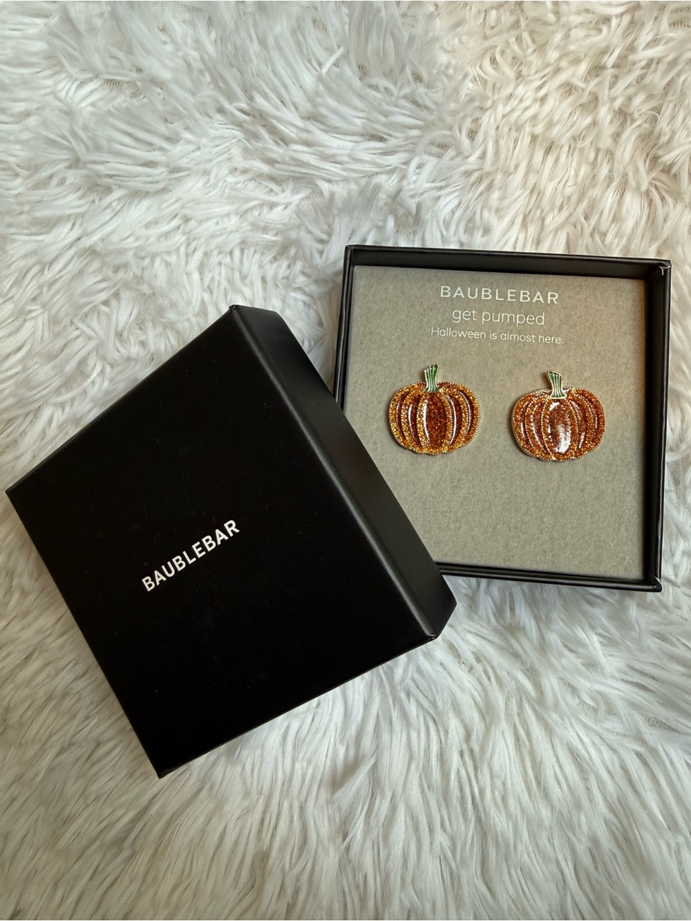 NEW BaubleBar Pumpkin Stud Earrings